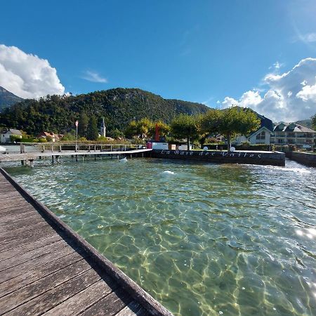 Au Bord Du Lac D'Annecy, Logement Type Loft, Dans Residence Avec Plage Et Ponton Privee Duingt Exterior foto